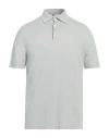 Kired Man Polo Shirt Grey Size 46 Cotton