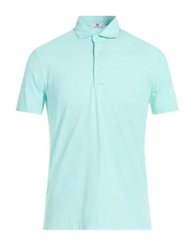 Kired Man Polo Shirt Sky Blue Size 44 Cotton