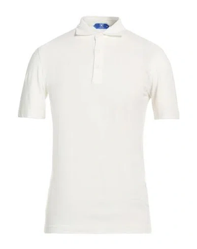 Kired Man Polo Shirt White Size 48 Cotton