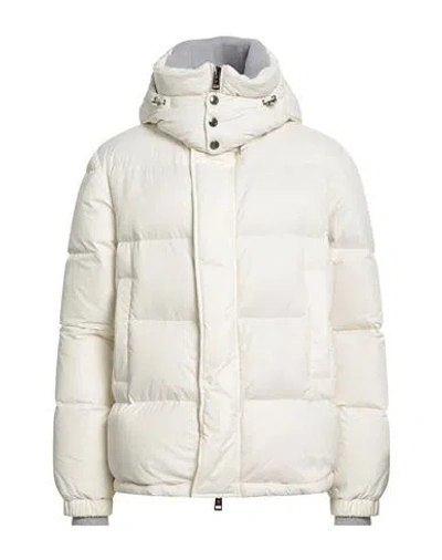 Kired Man Puffer Ivory Size 40 Polyamide In Neutral