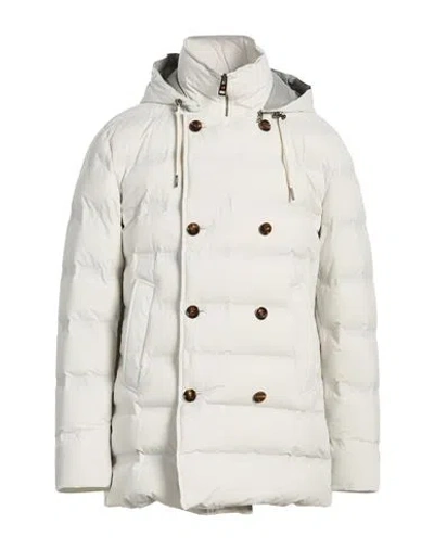 Kired Man Puffer Light Grey Size 46 Polyamide In White