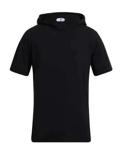 Kired Man T-shirt Black Size 48 Cotton, Elastane