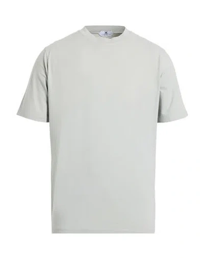 KIRED KIRED MAN T-SHIRT LIGHT GREY SIZE 46 COTTON, ELASTANE