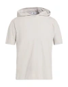 Kired Man T-shirt Light Grey Size 48 Cotton, Elastane In Gray