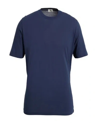Kired Man T-shirt Midnight Blue Size 42 Cotton
