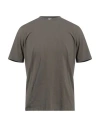 Kired Man T-shirt Military Green Size 40 Cotton, Elastane