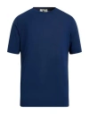 Kired Man T-shirt Midnight Blue Size 42 Cotton In Blue