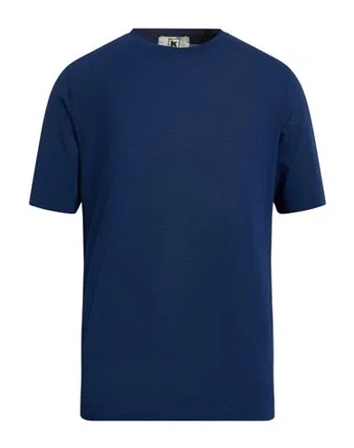 KIRED KIRED MAN T-SHIRT NAVY SIZE 42 COTTON