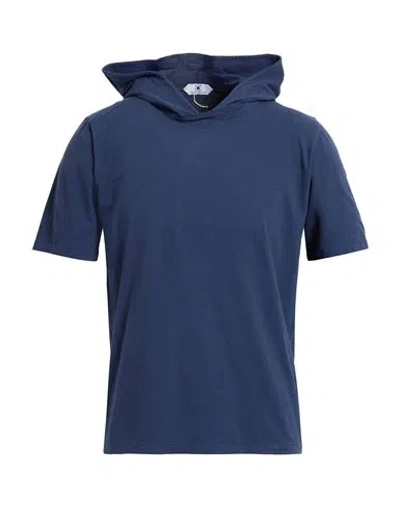 Kired Man T-shirt Navy Size 44 Cotton, Elastane In Blue
