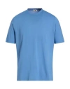 Kired Man T-shirt Sky Blue Size 42 Cotton