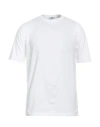 Kired Man T-shirt White Size 38 Cotton, Elastane