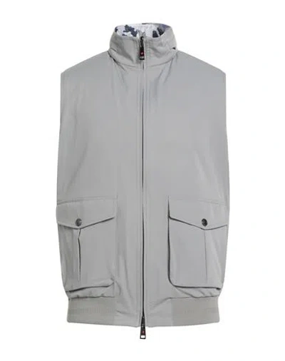 Kired Man Vest Grey Size 44 Polyamide, Elastane In Gray