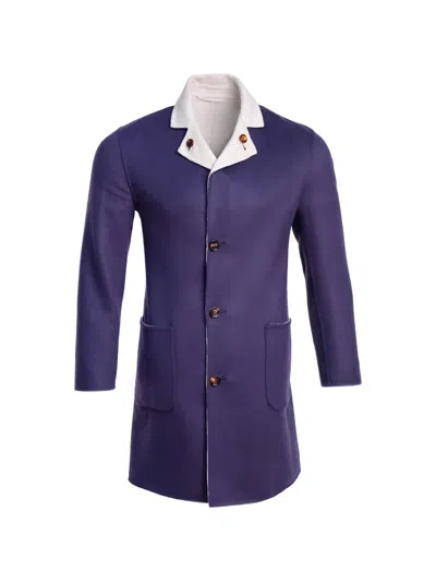 Kired Parana1 Reversible Coat In Blue