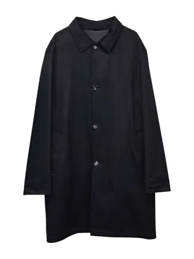 Kired Peak Overcoat In Black