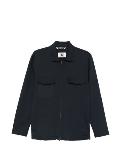 Kired Pocket Zip Jacket In Blue