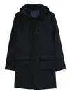 Kired Polyester Viscose Cusna Coat In Blue