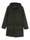 Kired Polyester Viscose Cusna Coat In Green