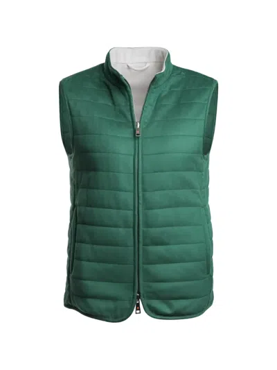Kired Rea Quilted Reversible Gilet In Green