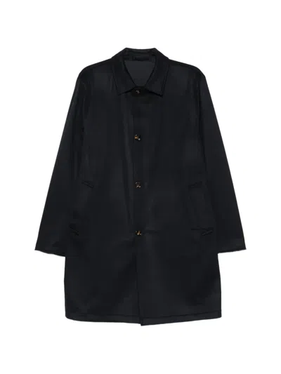 Kired Reversible Button-fastening Coat In Black