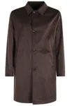 Kired Reversible Waterproof Coat With Classic Collar In Black