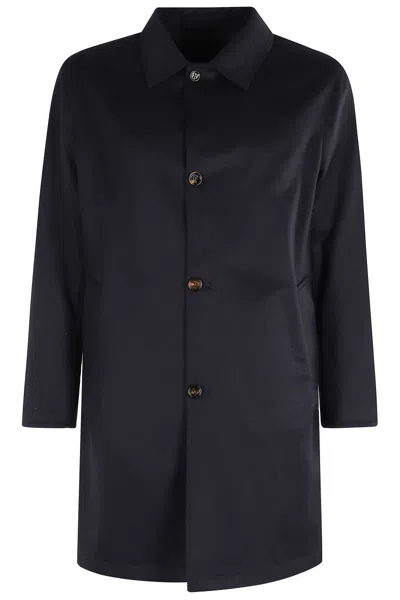 Kired Reversible Waterproof Coat With Classic Collar In Black