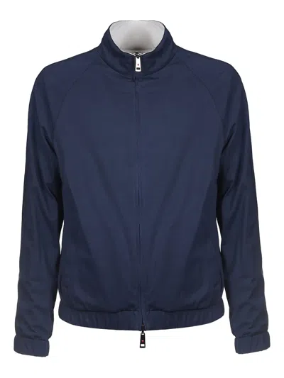 Kired Reversible Zip-up Bomber Jacket In Blue