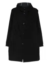 Kired Single-breasted Coat In Black