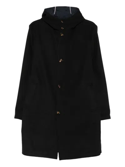 Kired Single-breasted Coat In Black