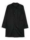Kired Single-breasted Coat In Black