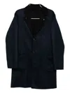 Kired Single Breasted Coat In Blue