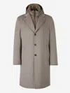 Kired Single-breasted Coat In Grey