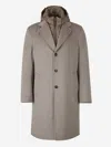 Kired Single-breasted Coat In Grey