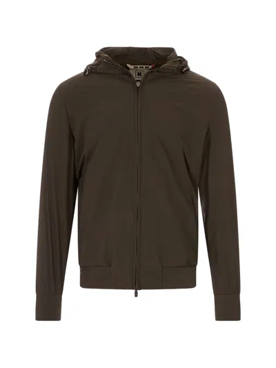 Kired Zip-up Hooded Jacket In Green