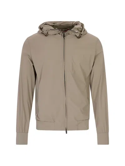 Kired Zip-up Hooded Jacket In Gray