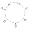 Kiri & Belle Women's Annalise Pearl Drop Charm Sterling Silver Bracelet In Silver