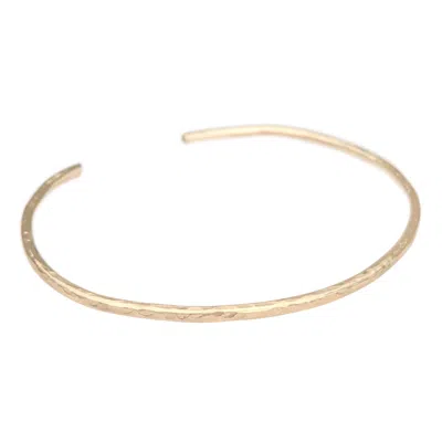 Kiri & Belle Women's Eva Hammered Gold Filled Cuff Bracelet