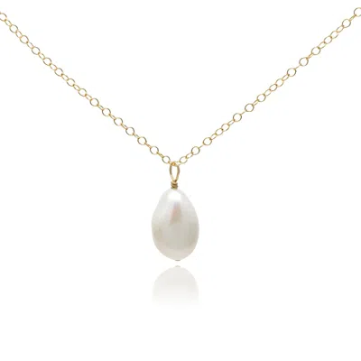 Kiri & Belle Women's Florence Baroque Pearl Pendant Gold Filled Necklace