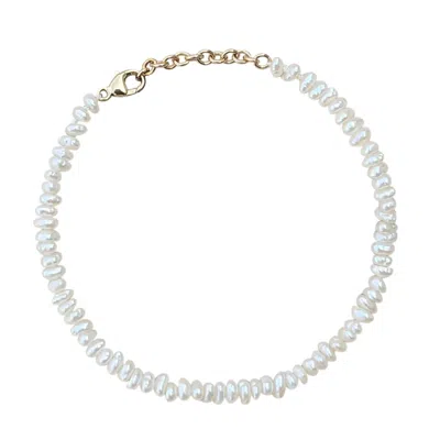 Kiri & Belle Women's Lia Mini Freshwater Pearl Gold Filled Bracelet