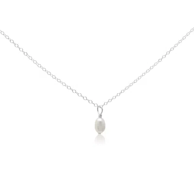 Kiri & Belle Women's Mini Florence Small Pearl Pendant Sterling Silver Necklace