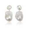 Kiri & Belle Women's Nova Large Baroque Pearl Drop Sterling Silver Earrings In Neutral