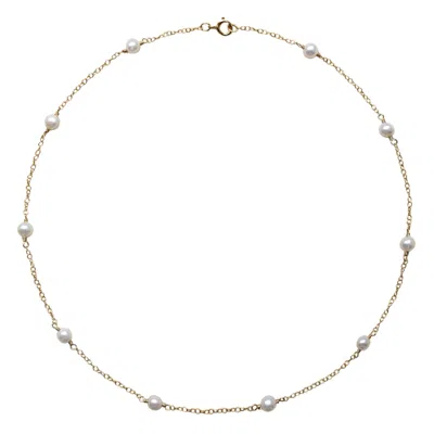 Kiri & Belle Women's Orla Pearl And Chain Gold Filled Necklace