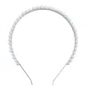 Kiri & Belle Women's Silver / White Cici Freshwater Pearl Silver Metal Headband In Silver/white