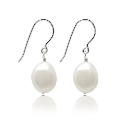 Kiri & Belle Women's Willow Sterling Silver Baroque Pearl Hook Earrings