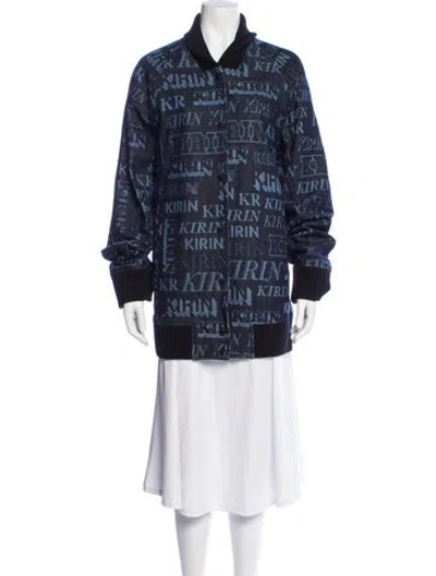 Pre-owned Kirin Peggy Gou Printed Denim Jacket In Blue