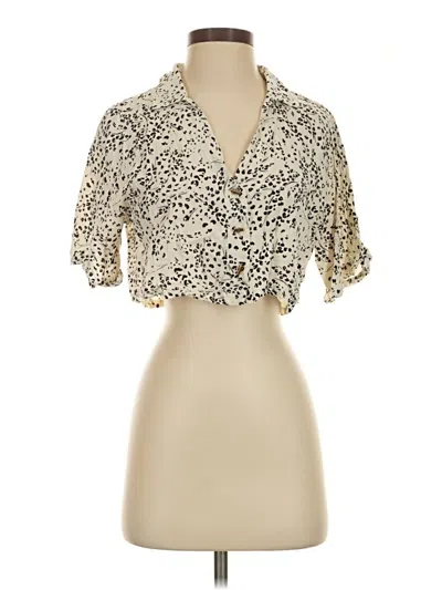 Pre-owned Kirious 3/4 Sleeve Blouse In Ivory