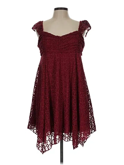 Pre-owned Kirious Cocktail Dress In Burgundy
