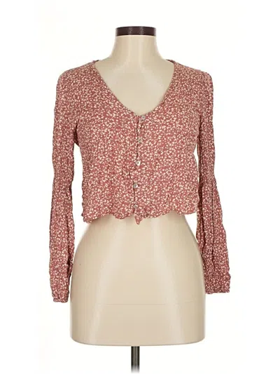 Pre-owned Kirious Long Sleeve Blouse In Red