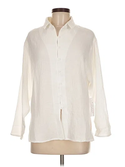Kirious Long Sleeve Button Down Shirt In Ivory