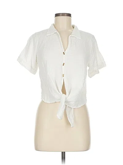 Pre-owned Kirious Short Sleeve Blouse In Ivory