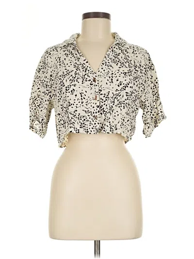 Pre-owned Kirious Short Sleeve Blouse In Ivory